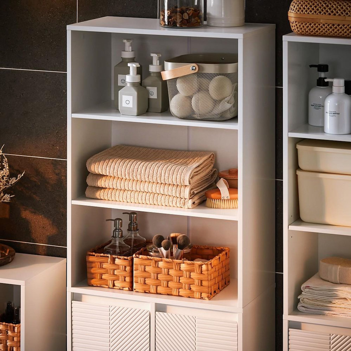 SOBUY SoBuy - Colonne De Salle De Bain à deux portes - Blanc - 60x30x170cm - Moderne - BZR155-W