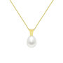 Voir la diapositive 1 : L'ATELIER D'AZUR Collier - Pendentif Or Jaune et Perle de Culture Goutte - Chaine Dorée Offerte - Femme