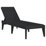 Voir la diapositive 2 : VIDAXL Chaise longue anthracite 186x60x29 cm PP
