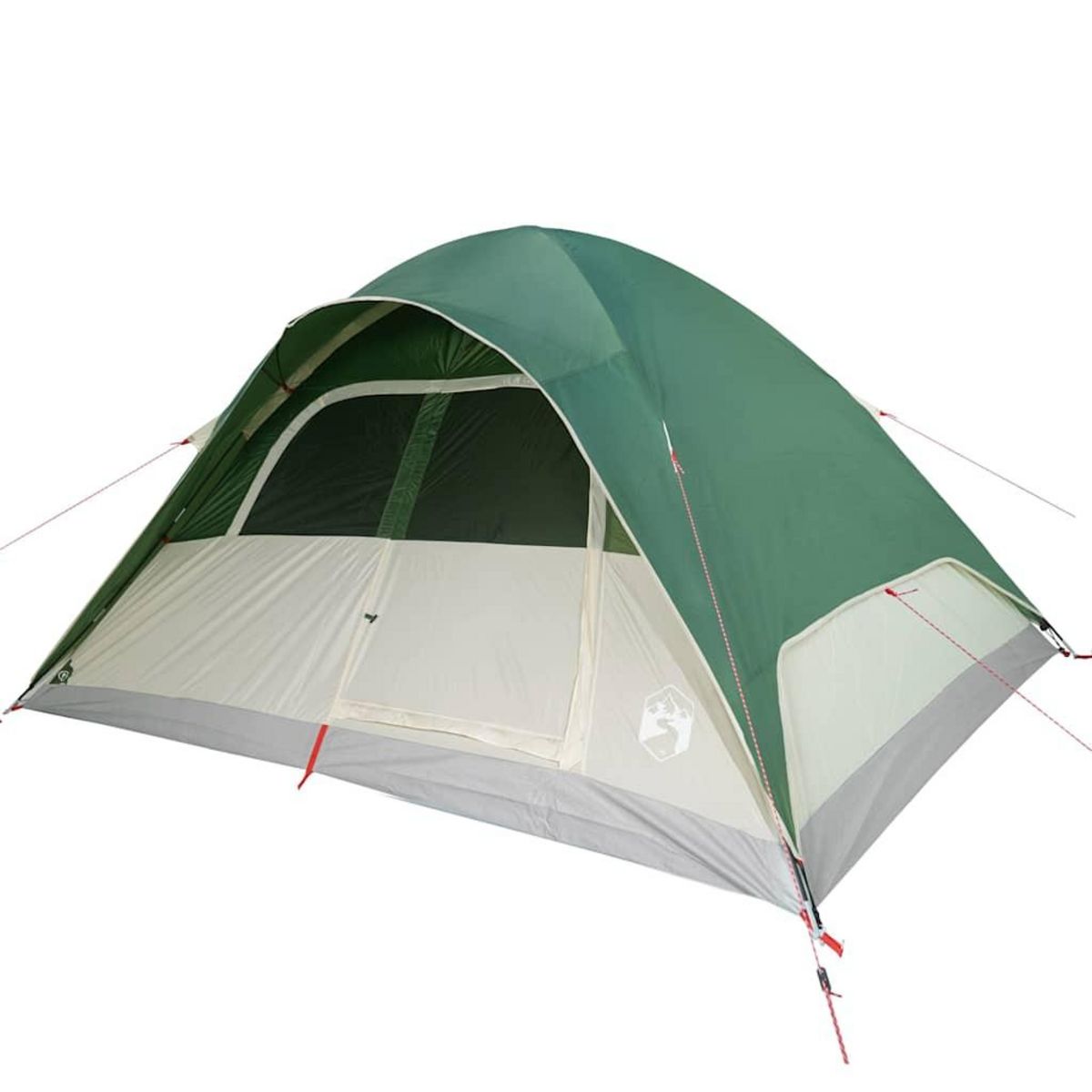 VIDAXL Tente familiale a dome 6 personnes vert impermeable
