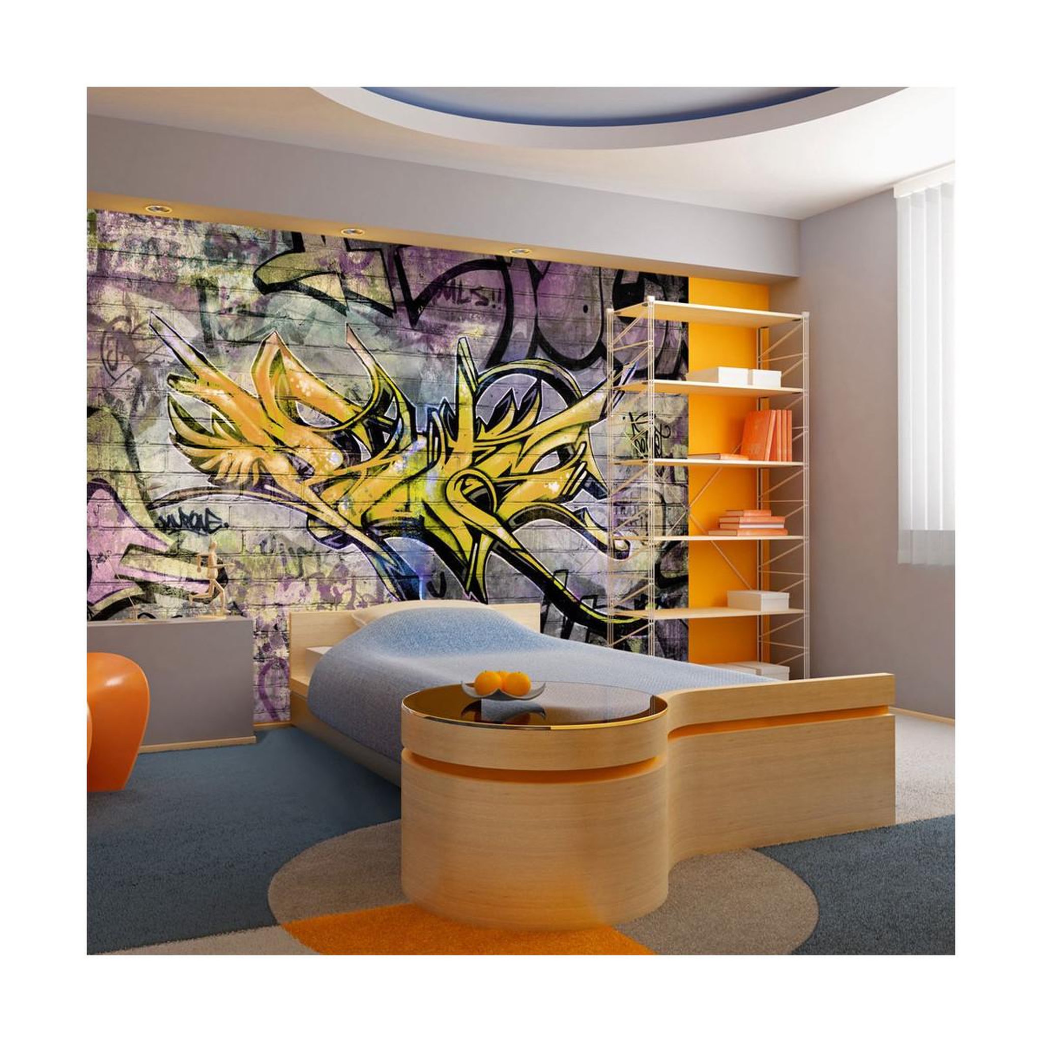Paris Prix Papier peint  stunning graffiti. Coloris disponibles : Multicolore