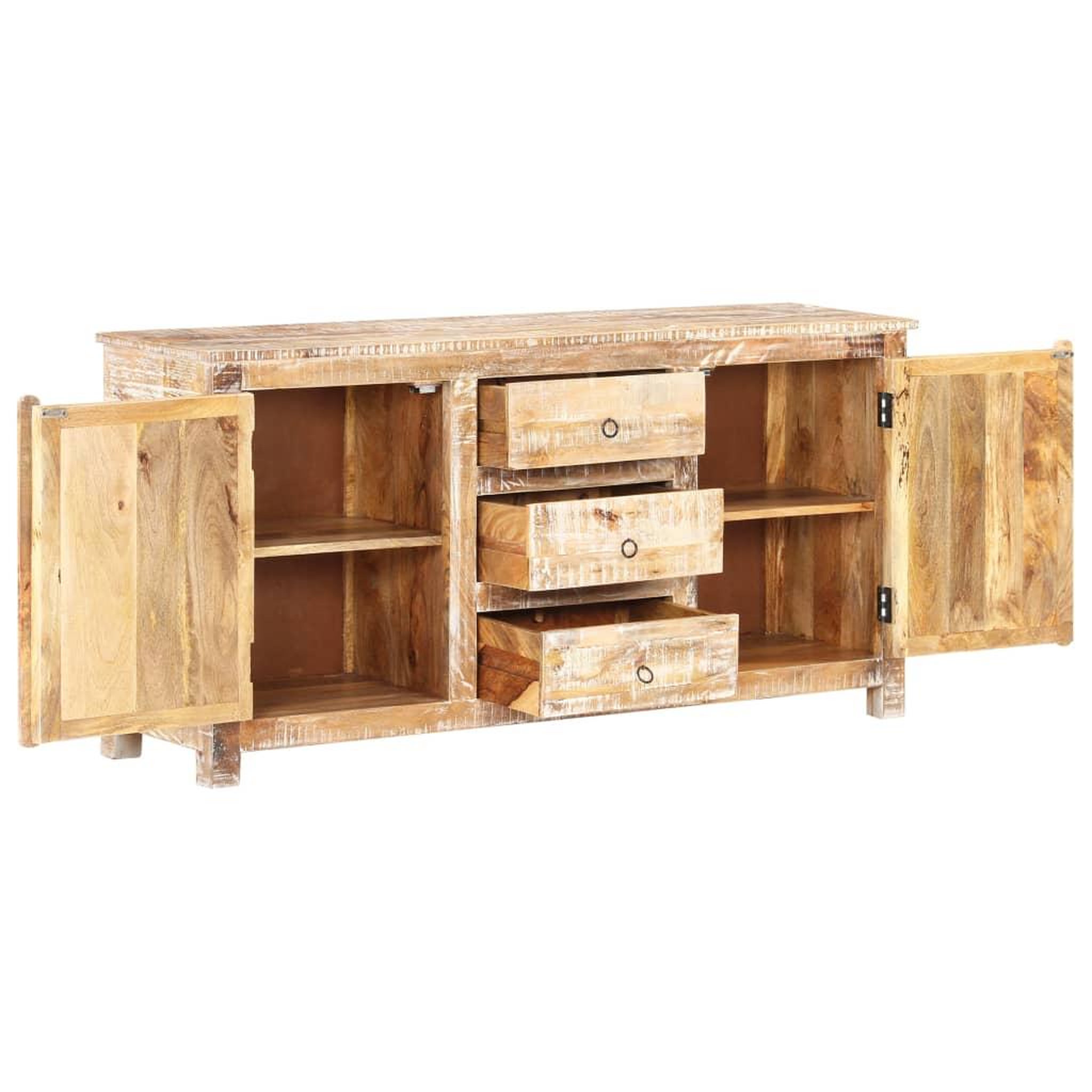 Voir la diapositive 3 : VIDAXL Buffet 151x40x75 cm Bois d'acacia brut