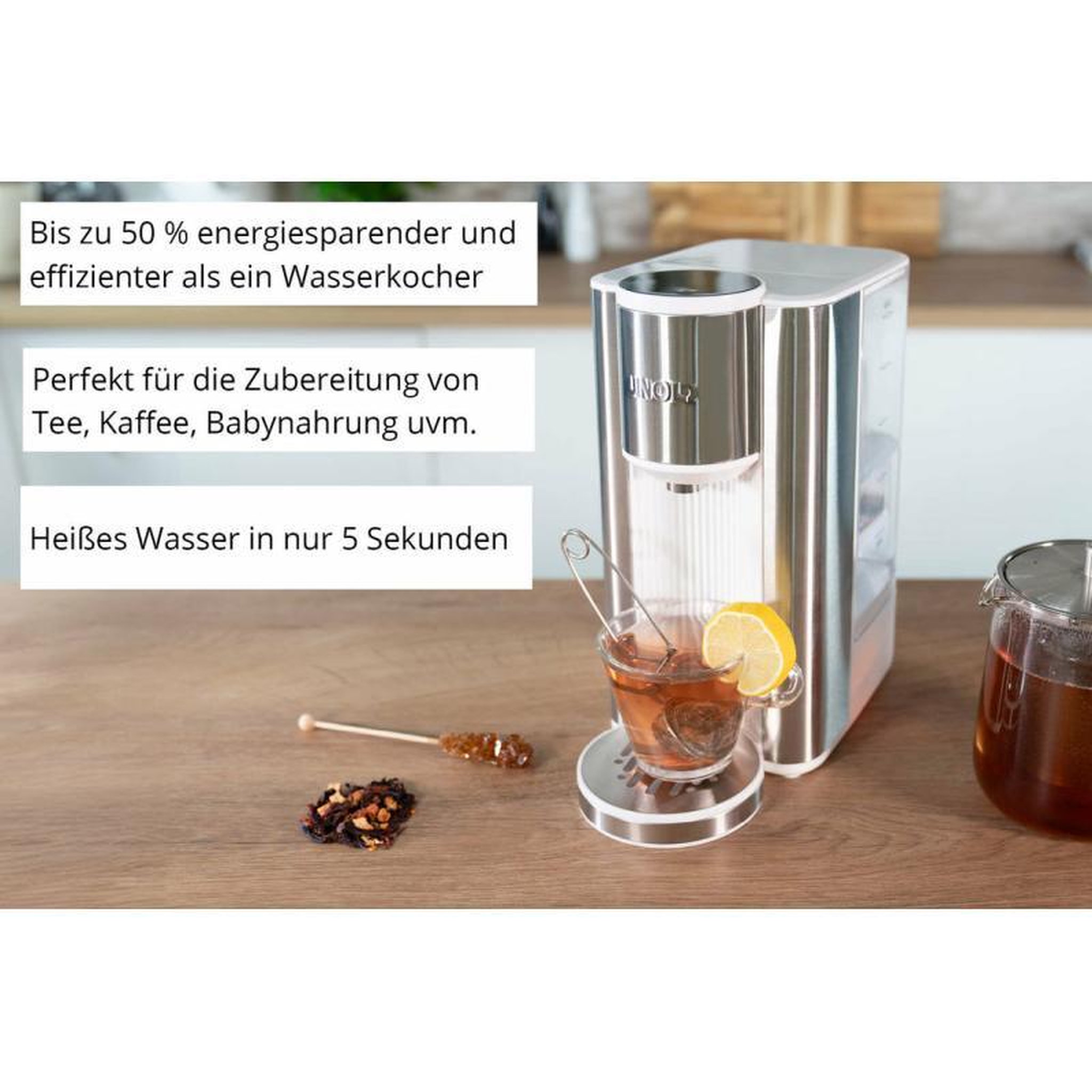 Voir la diapositive 3 : Unold Unold Hot Water Dispenser Ava silver white (18610)