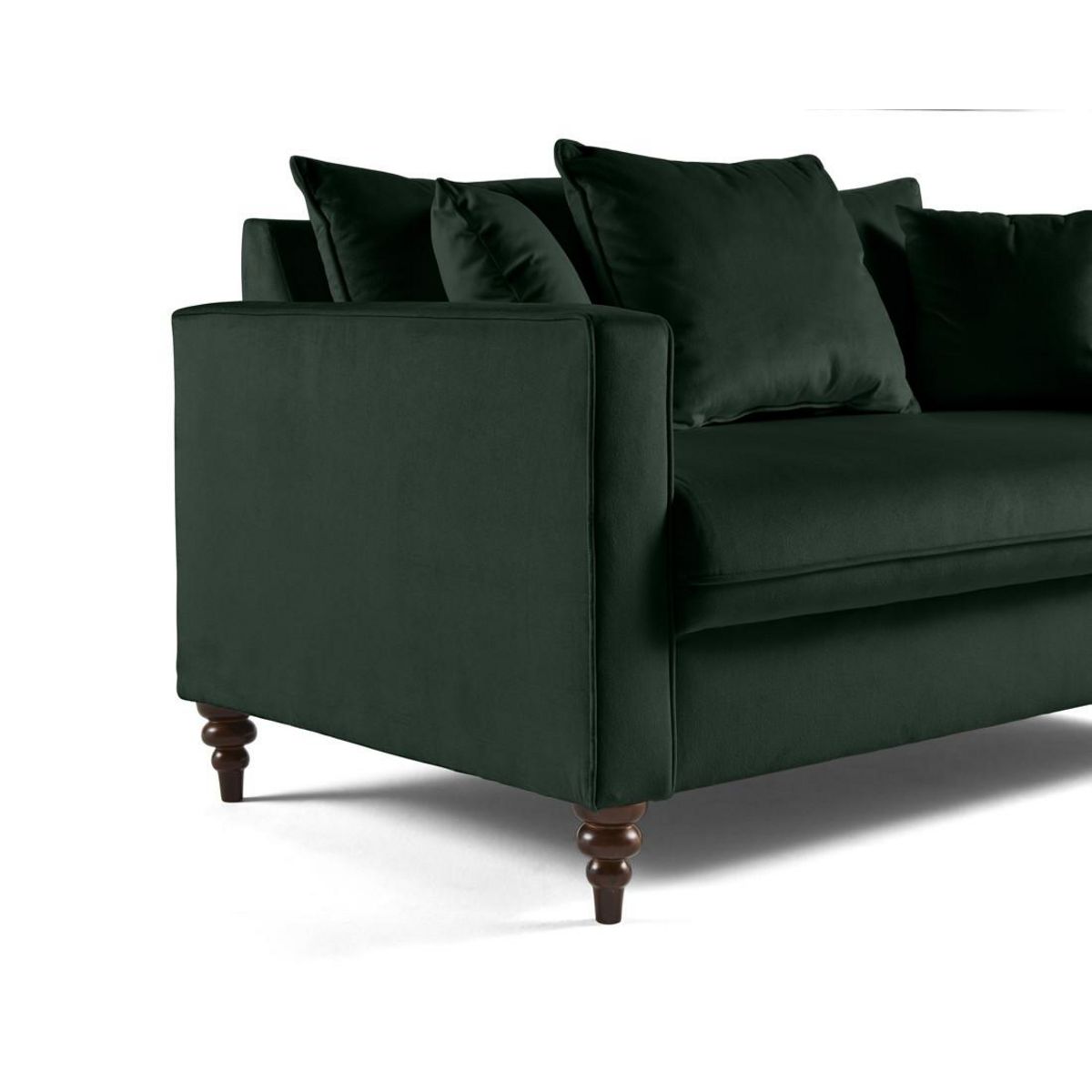 BEST MOBILIER Flamingo - canapé droit 2 places en velours