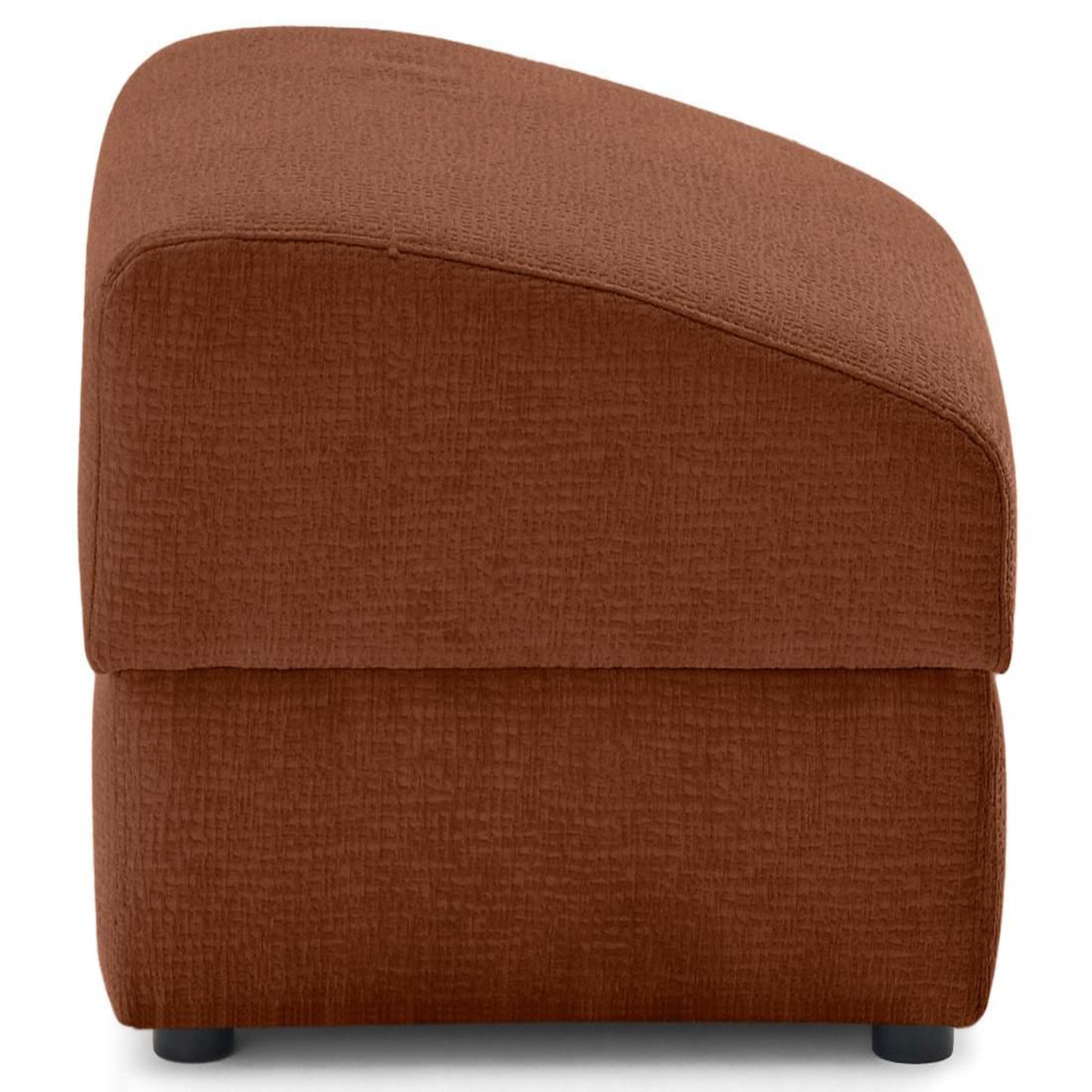 Voir la diapositive 4 : LISA DESIGN Bastille - pouf en tissu velours relief