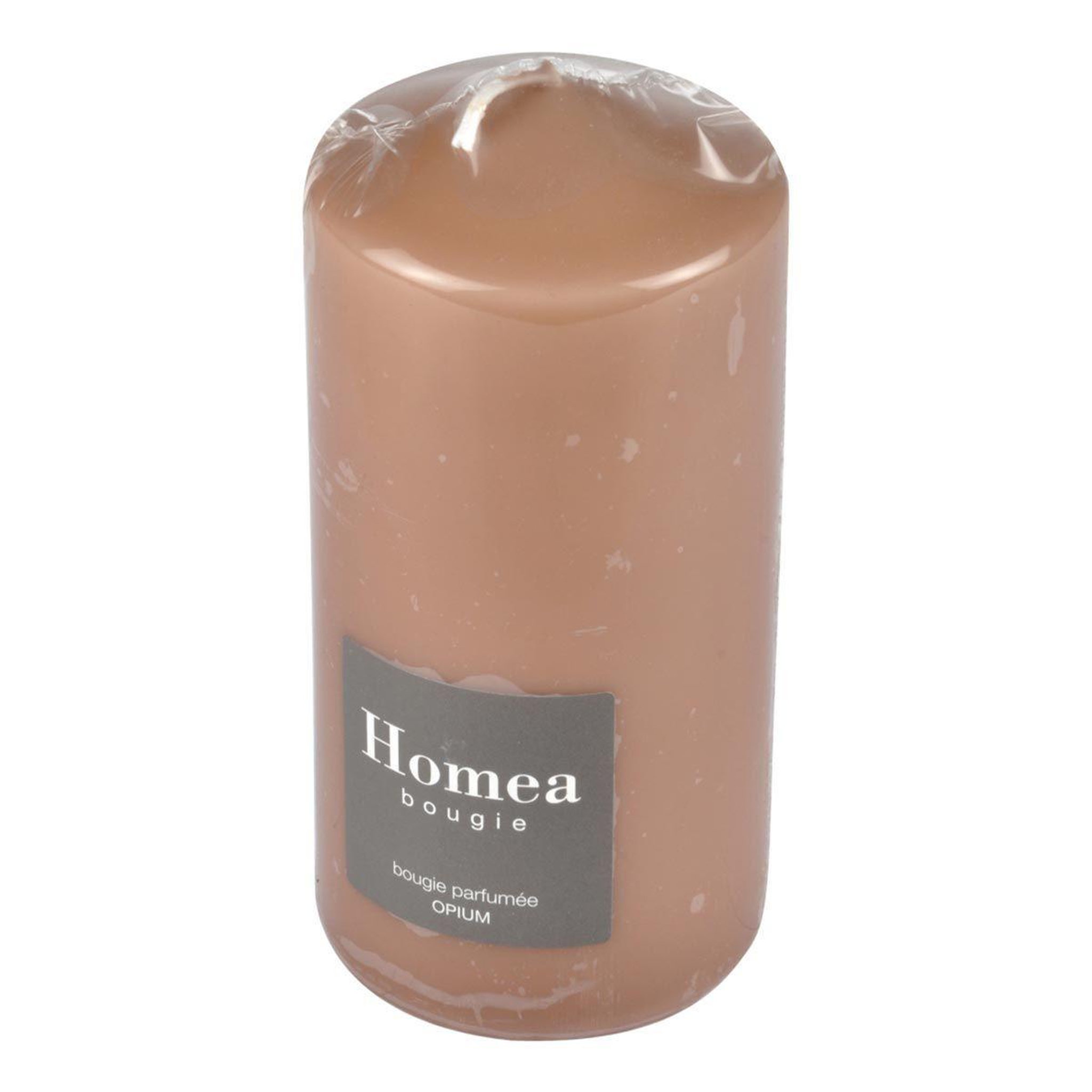 Voir la diapositive 2 : HOMEA Bougie pilier design  essentiel  15cm opium