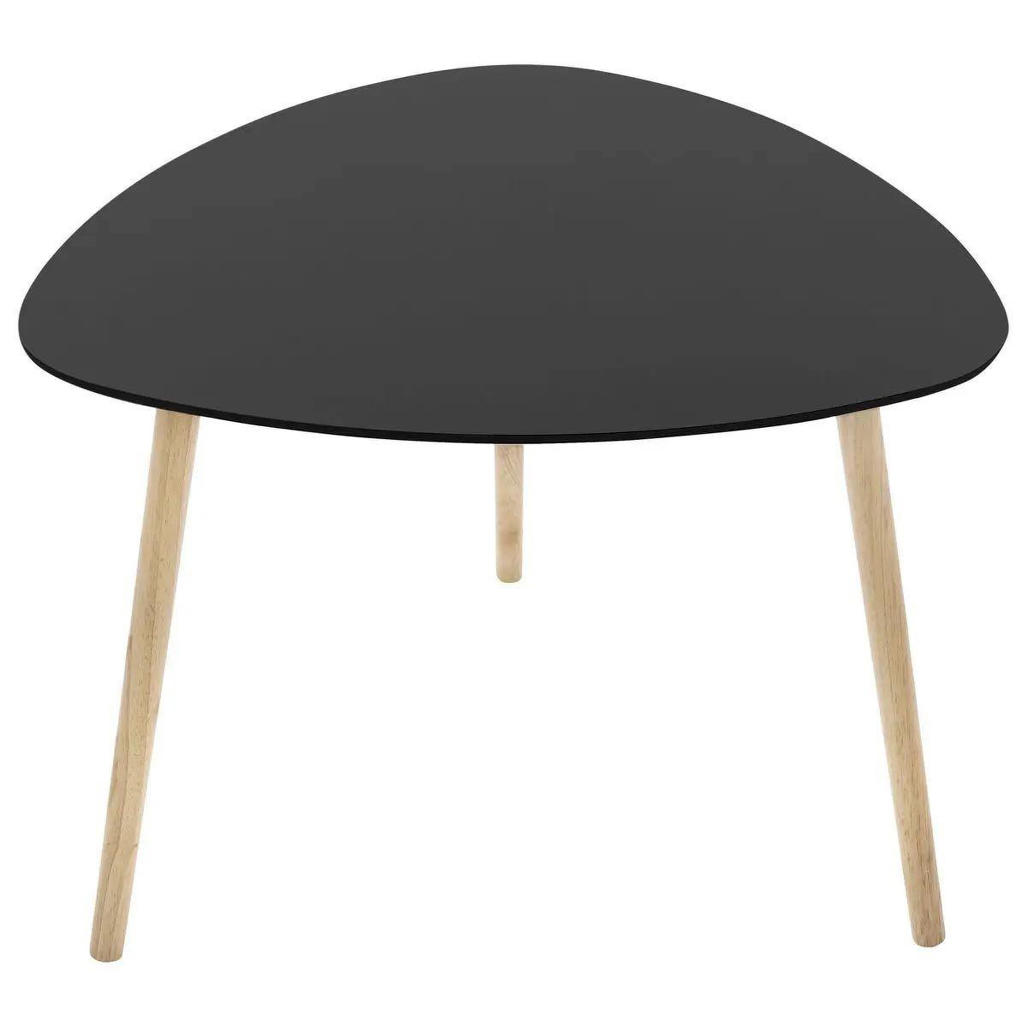 Voir la diapositive 1 : ATMOSPHERA Table à café en bois  mileo  60cm noir