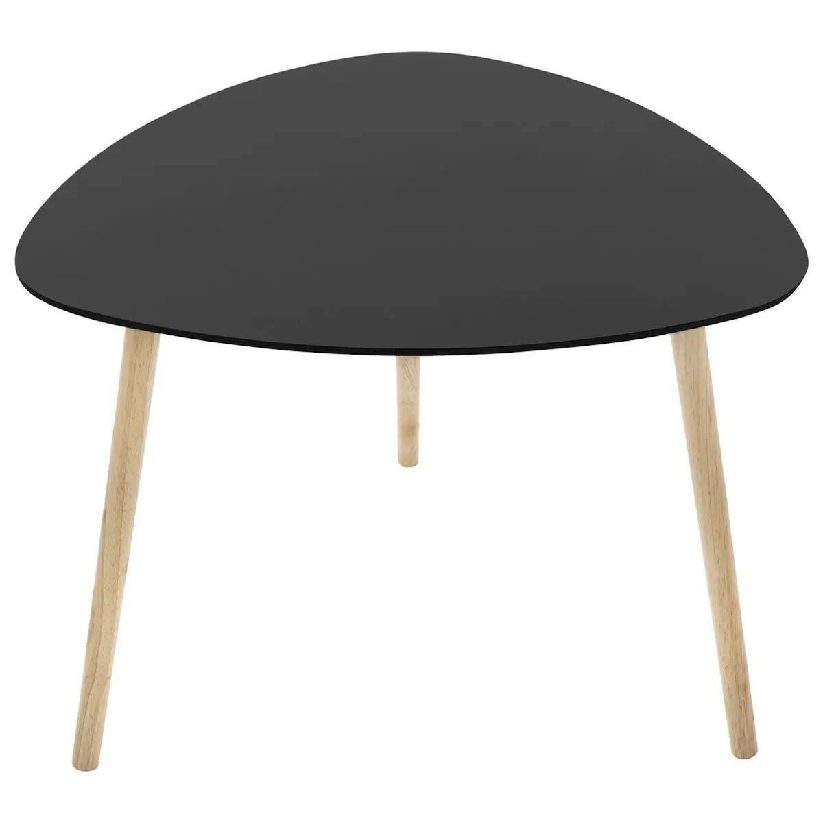 ATMOSPHERA Table à Café en Bois  Mileo  60cm Noir