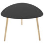 Voir la diapositive 1 : ATMOSPHERA Table à Café en Bois  Mileo  60cm Noir