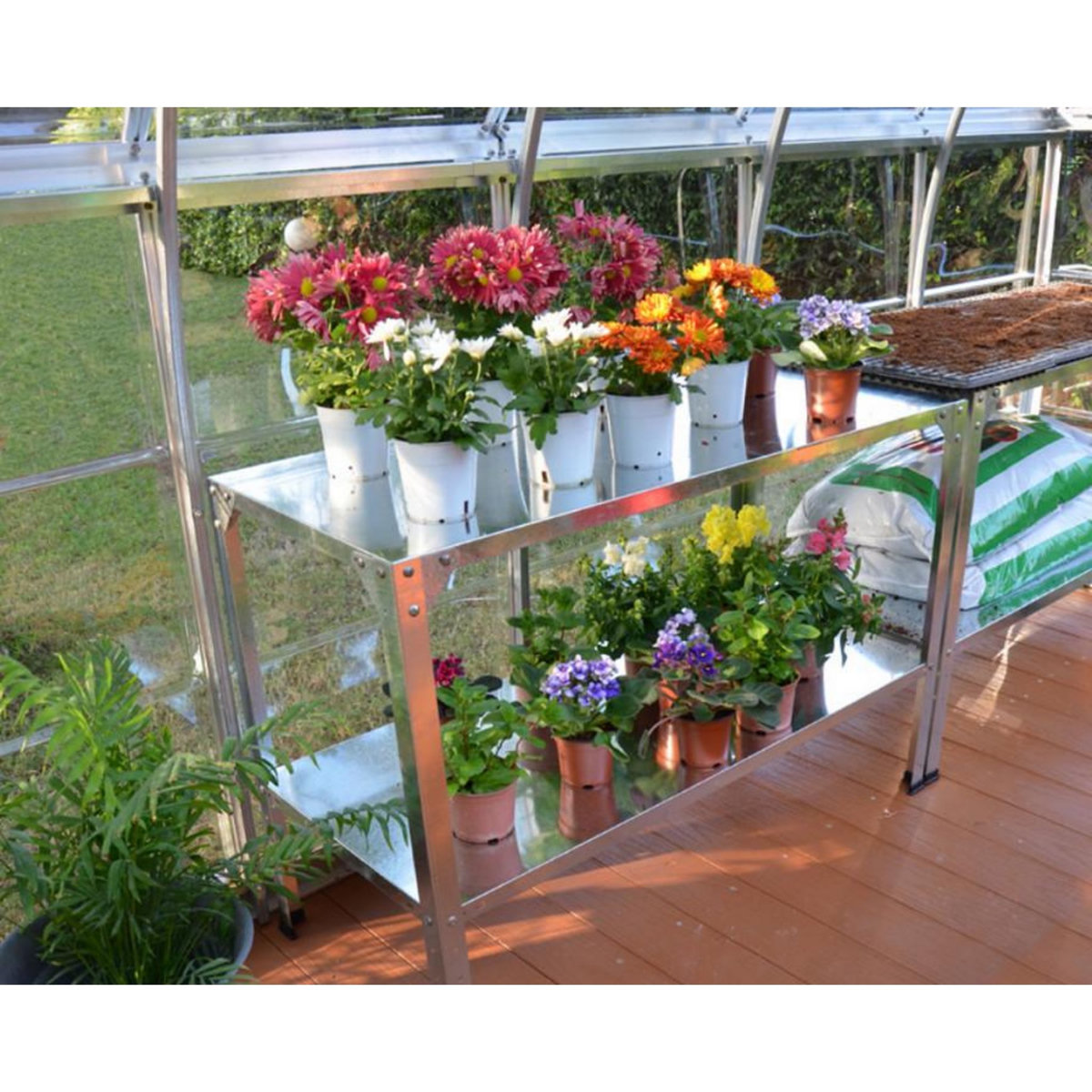 Palram Table de culture en acier pour serre - 701152