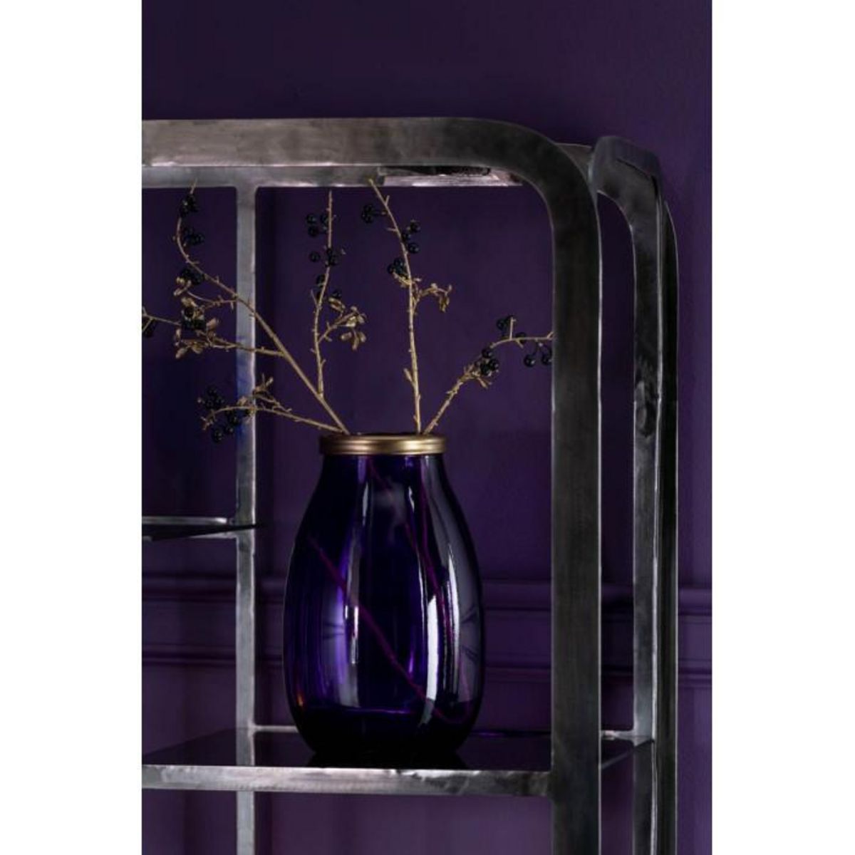 Paris Prix Vase Déco en Verre  Mandie  28cm Mauve