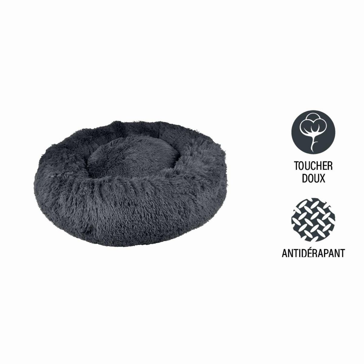 LOVE STORY Coussin doux et rond Snow pour chien et chat