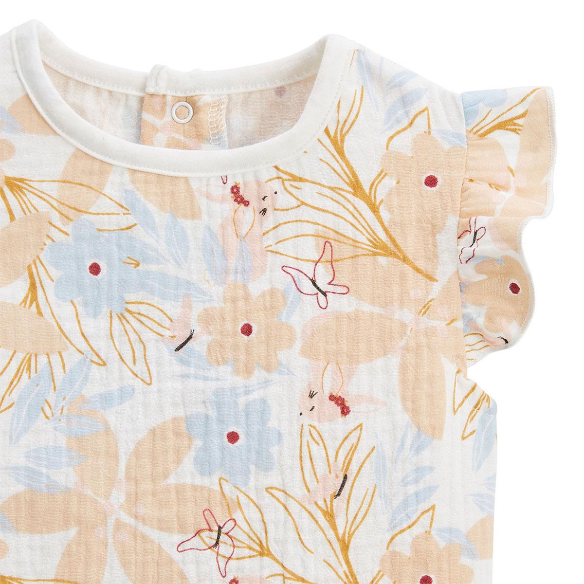 Petit Béguin Lot de 2 t-shirts enfant manches courtes Praline