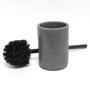 Voir la diapositive 3 : Douceur d'Intérieur Brosse WC Jasper effet granit - Gris et noir
