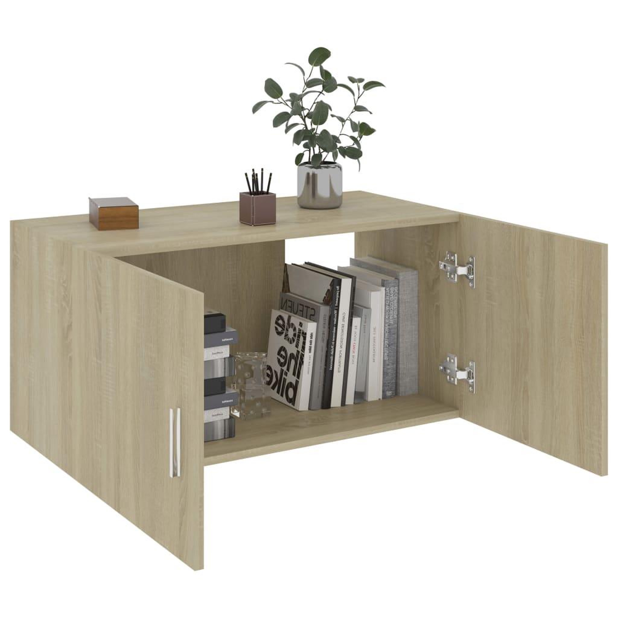Voir la diapositive 5 : VIDAXL Armoire murale Chene sonoma 80x39x40 cm Bois d'ingenierie