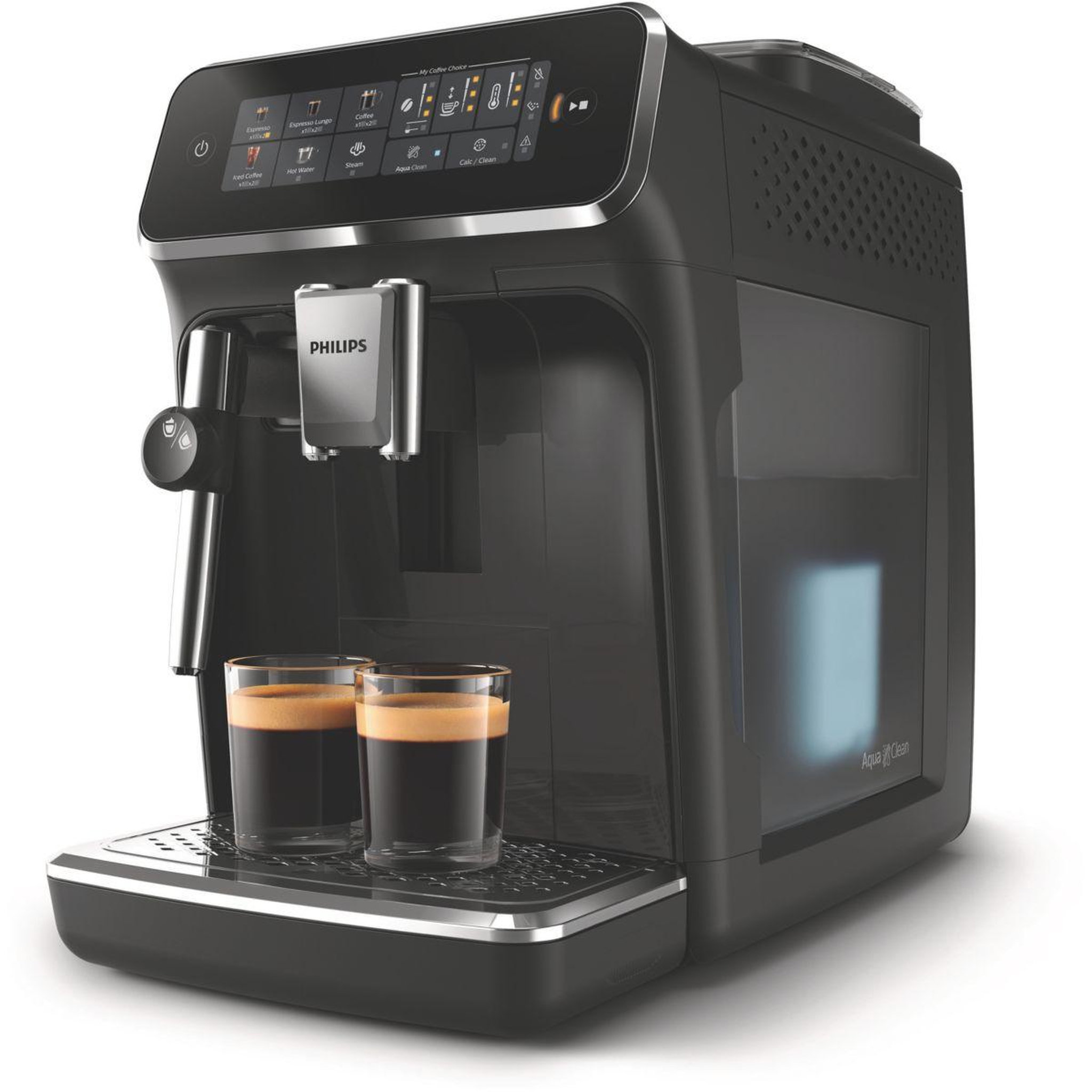 Voir la diapositive 5 : Philips Expresso broyeur ep3321/40 noir laqué série 3300