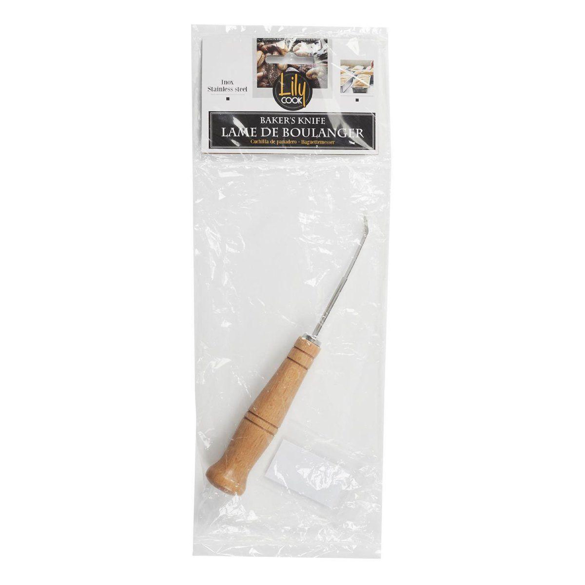 Voir la diapositive 3 : Lily Cook Lame de boulanger  inox  18cm naturel