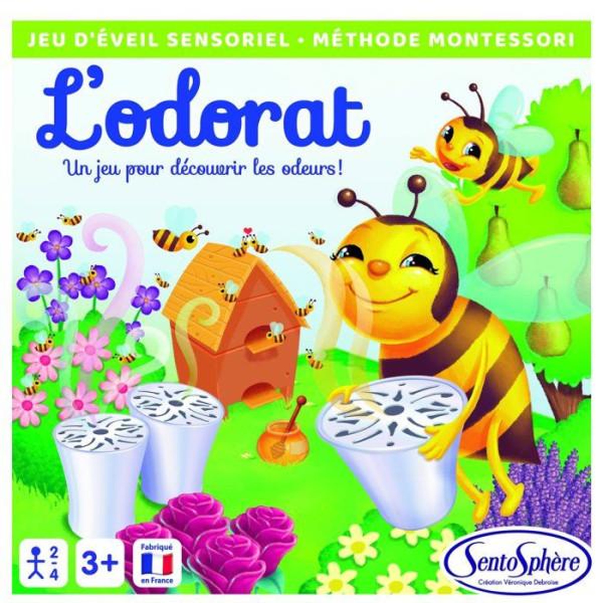 Voir la diapositive 3 : Sentosphere Jeu Sensoriel - SENTOSPHERE - L'Odorat - Associer une odeur a une image - Des 3 ans