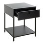 Voir la diapositive 2 : Paris Prix Table de Chevet 1 Tiroir  Boston  53cm Noir