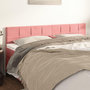 Voir la diapositive 1 : VIDAXL Tetes de lit 2 pcs Rose 80x5x78/88 cm Velours