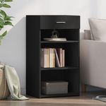 VIDAXL Buffet noir 50x42,5x93 cm bois d'ingenierie
