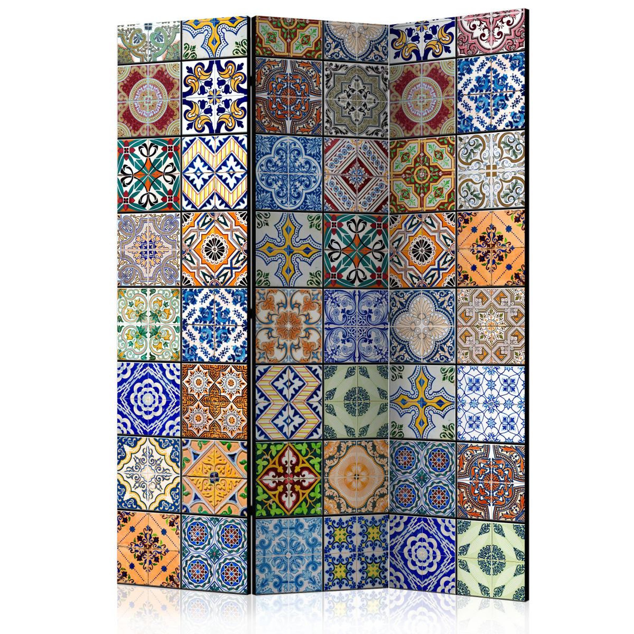 Paris Prix Paravent 3 volets  paravent : mosaïque colorée  135x172cm