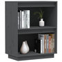 Voir la diapositive 4 : VIDAXL Armoire console Gris 60x34x75 cm Bois de pin solide