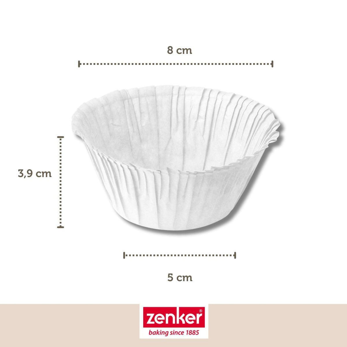 ZENKER Lot de 30 moules à muffins en papier 5 cm Zenker Smart Pastry