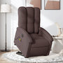 Voir la diapositive 1 : VIDAXL Fauteuil inclinable de massage electrique Marron fonce Tissu