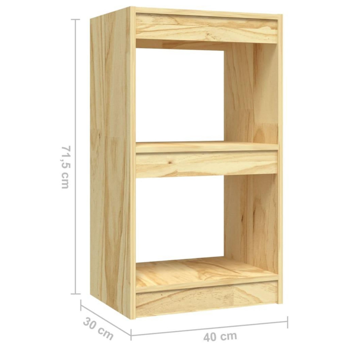 VIDAXL Bibliotheque 40x30x71,5 cm Bois de pin massif
