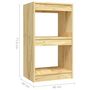Voir la diapositive 6 : VIDAXL Bibliotheque 40x30x71,5 cm Bois de pin massif