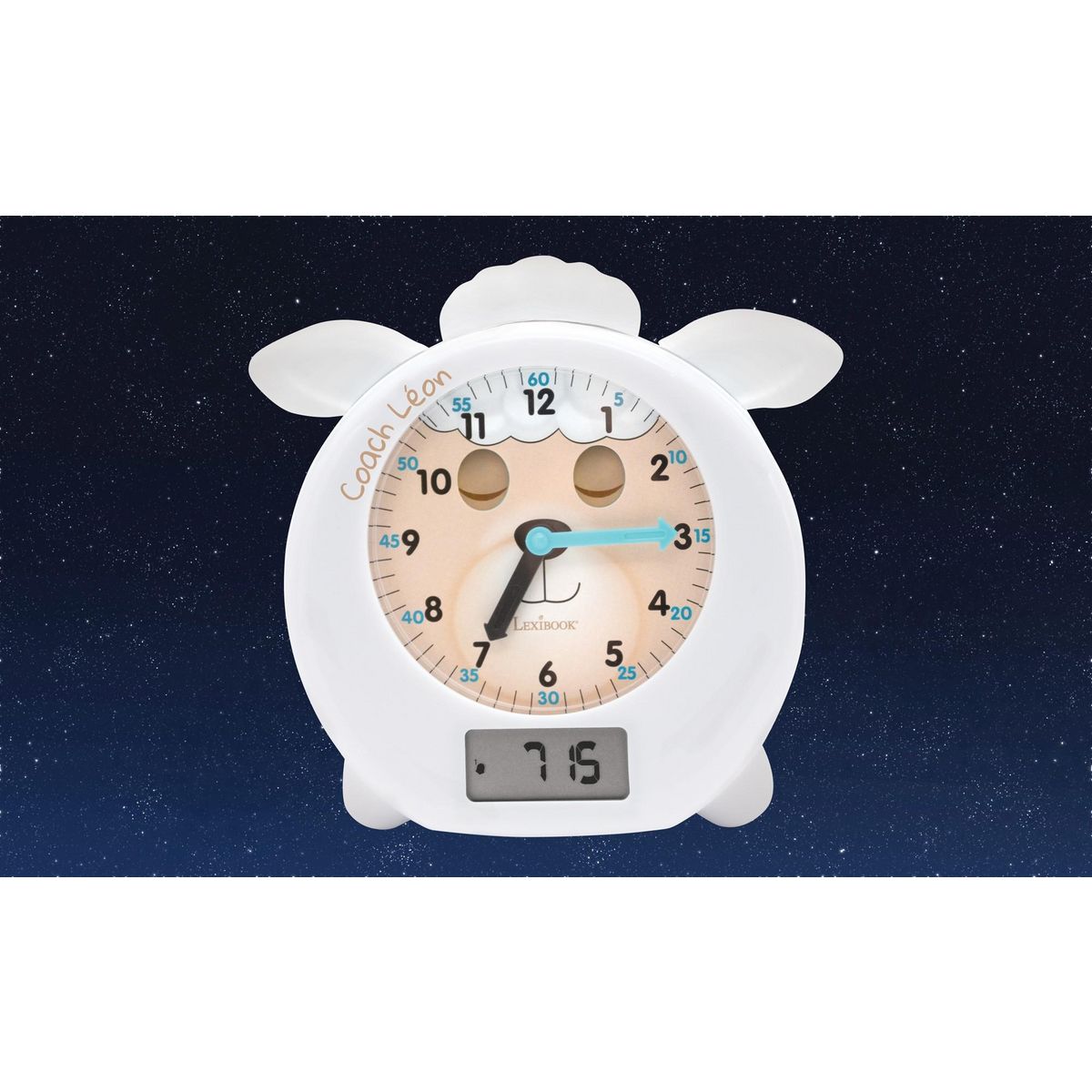 Lexibook LEON mon Réveil Éducatif Coach de Sommeil (Français)