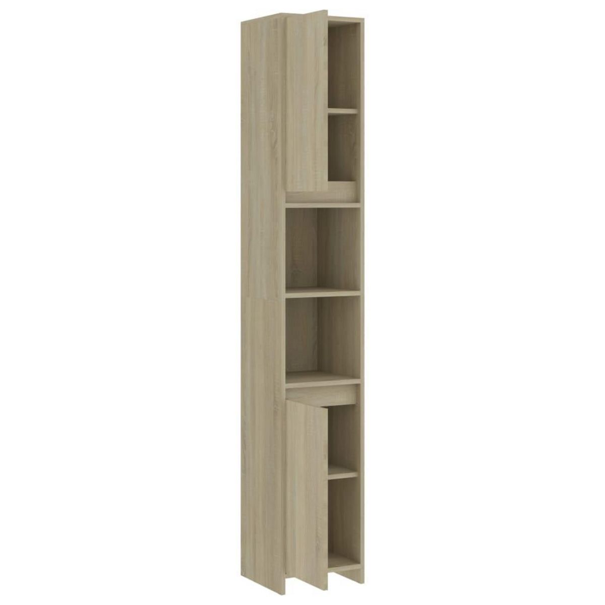 VIDAXL Armoire de salle de bain Chene sonoma Bois d'ingenierie