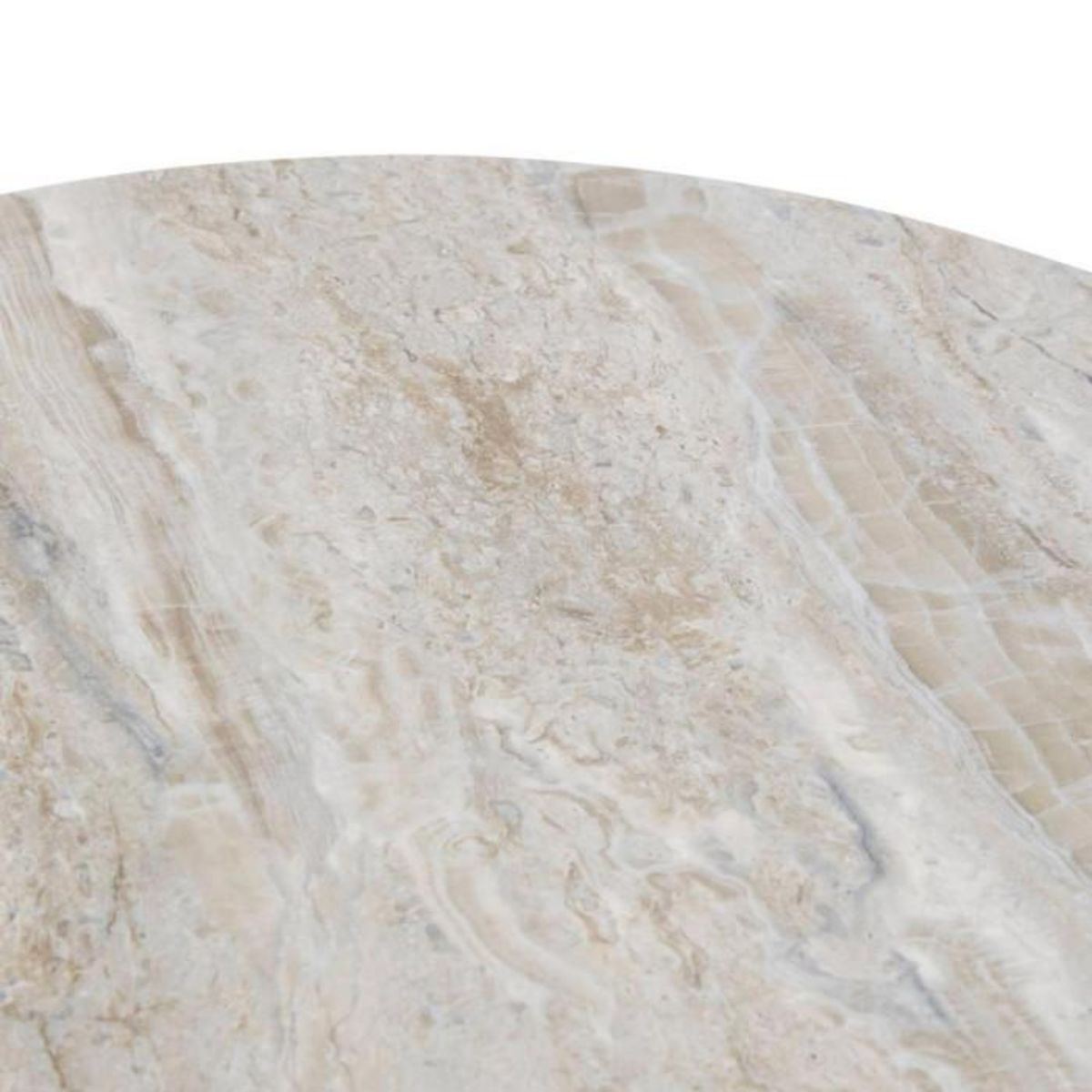 ATMOSPHERA Table d'Appoint Effet Marbre  Tusco  49cm Noir