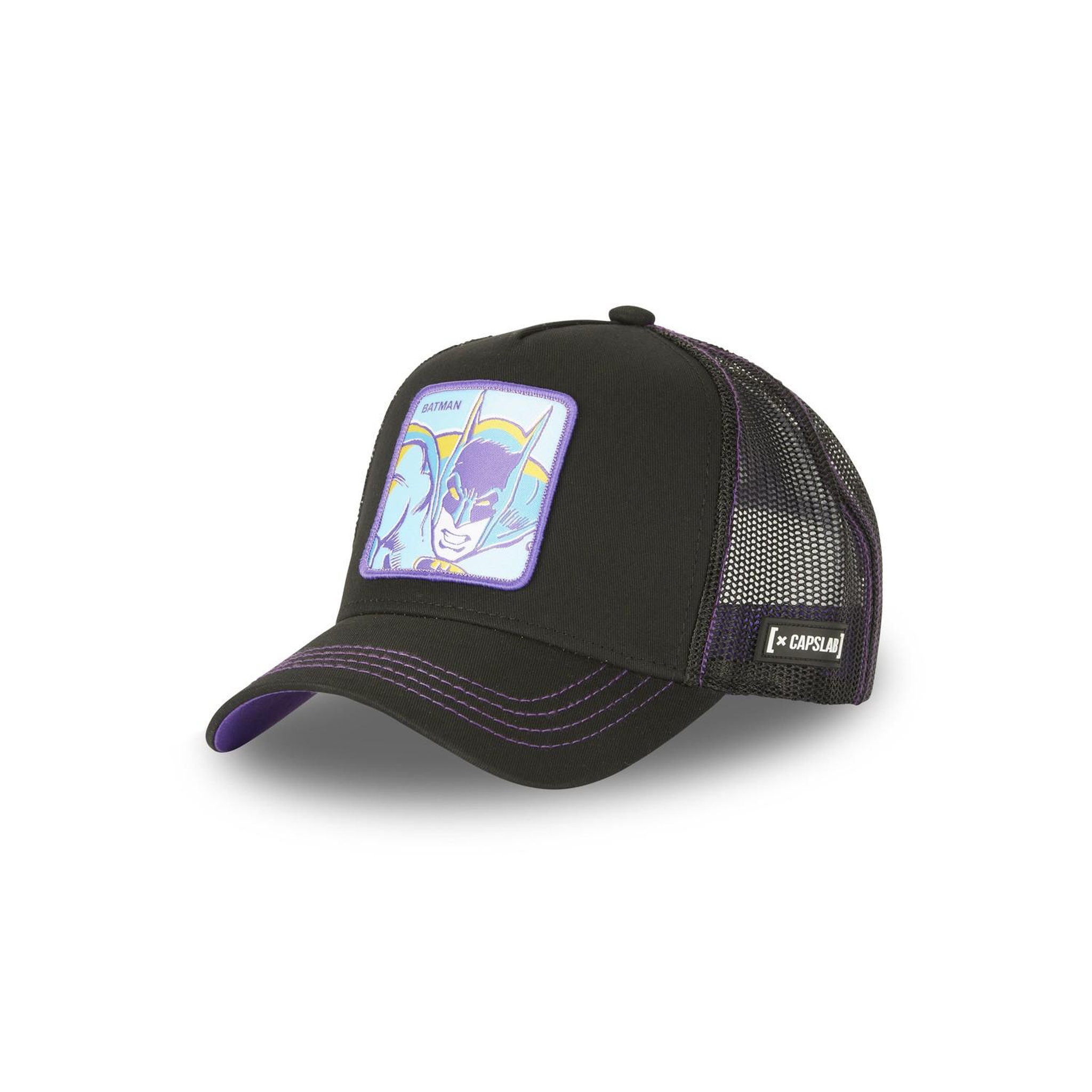 CAPSLAB Casquette trucker avec filet dc comics batman. Coloris disponibles : Noir
