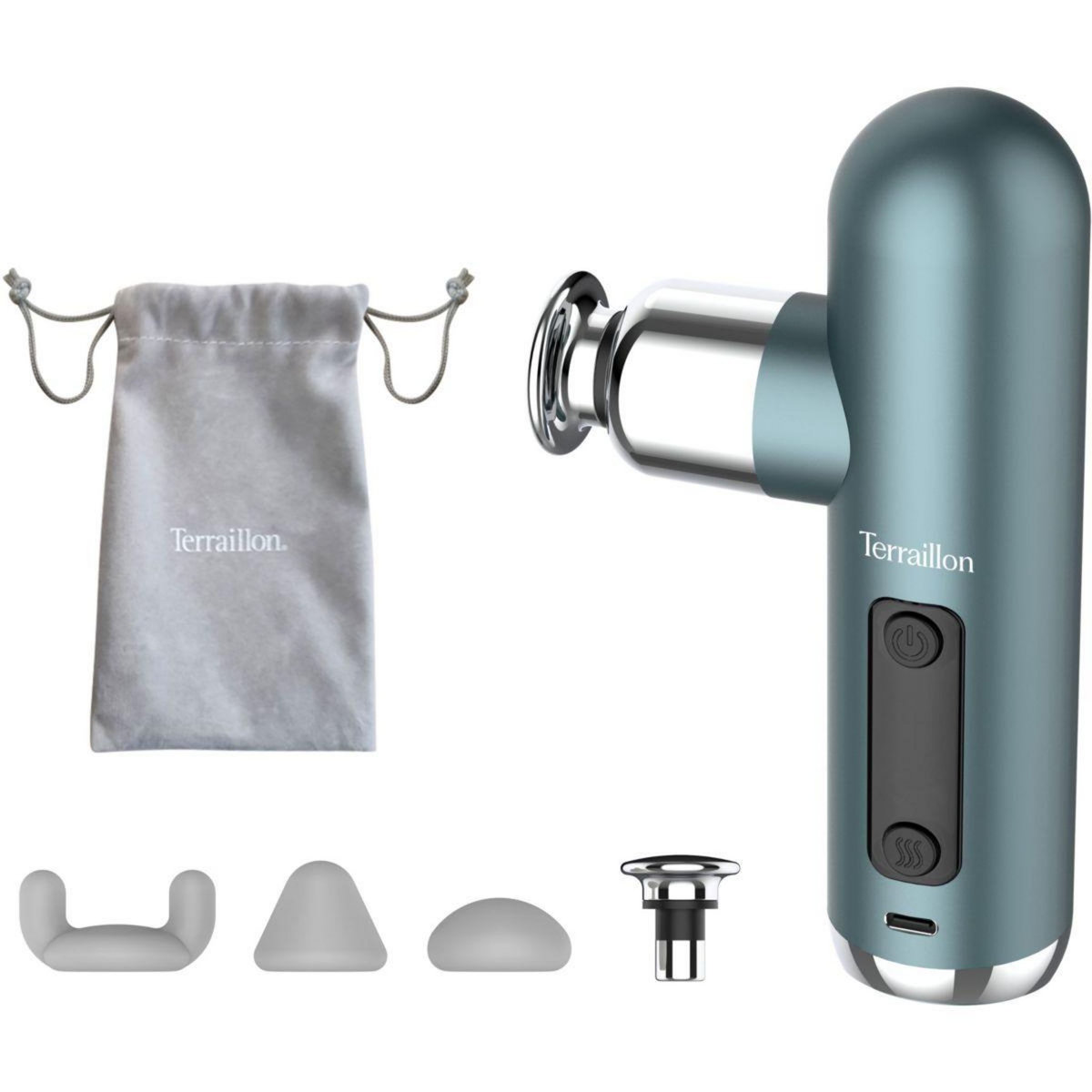 Terraillon Masseur corps Mini Massager 4 embouts