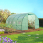 Voir la diapositive 5 : ID MARKET Serre tunnel de jardin 4 saisons 12M² verte gamme maraîchère ZEBRA 4x3M