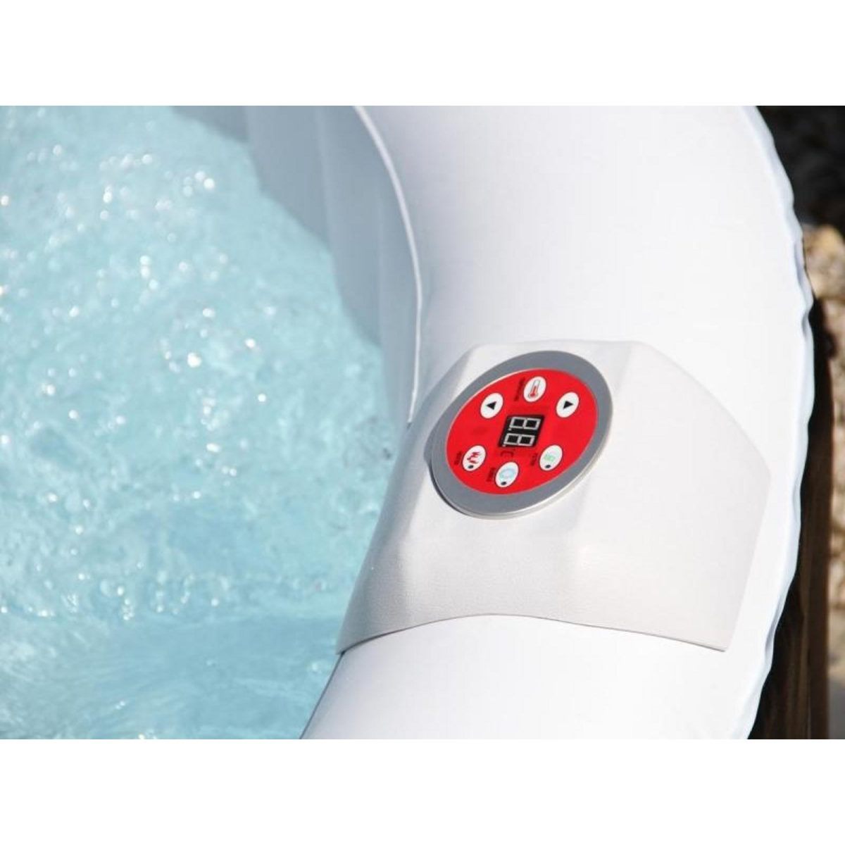 AQUAZENDO Spa gonflable rond Bulles 4 places - AquaZendo
