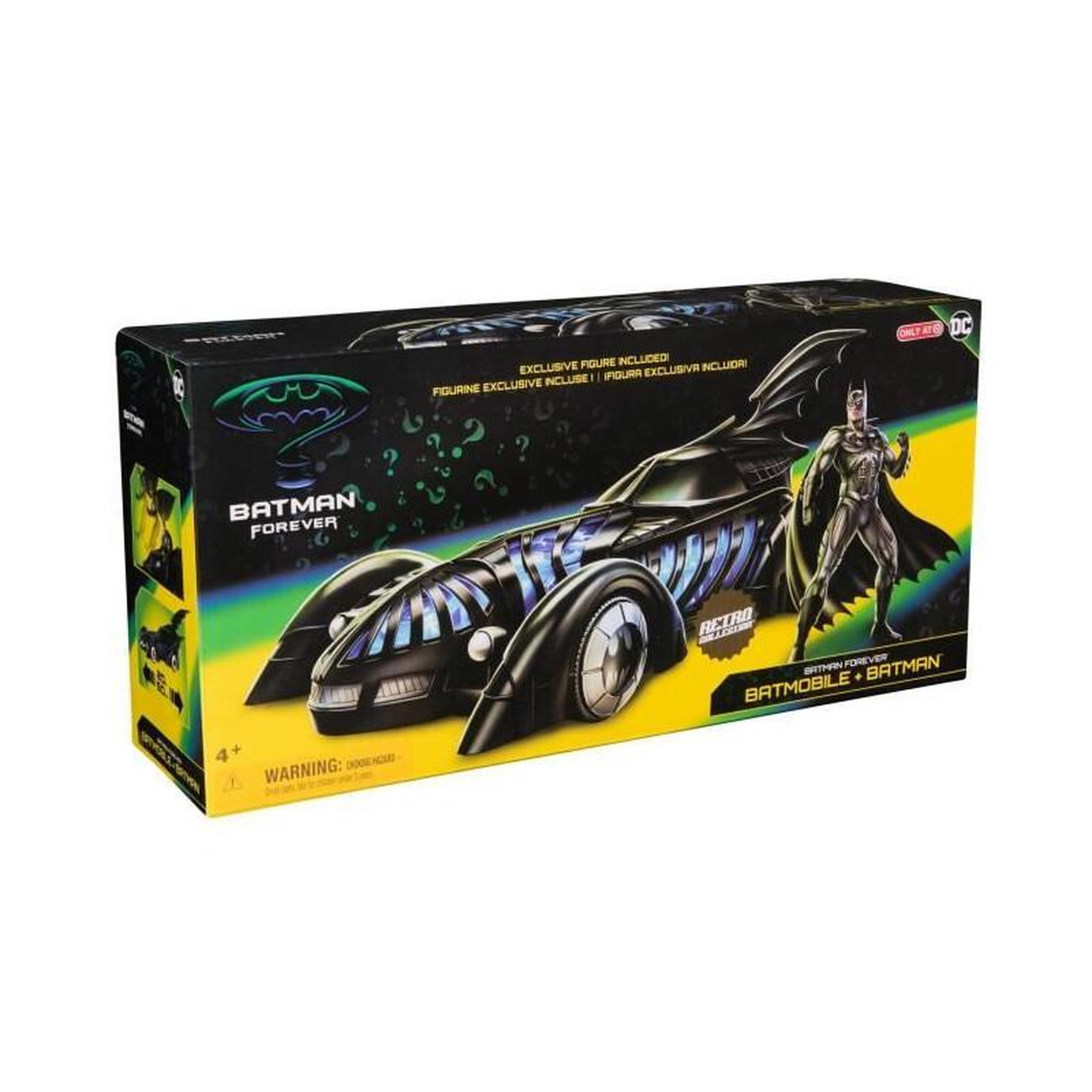 Voir la diapositive 5 : Spin Master SPIN MASTER PACK BATMOBILE + FIGURINE BATMAN FOREVER DC Retro Collection