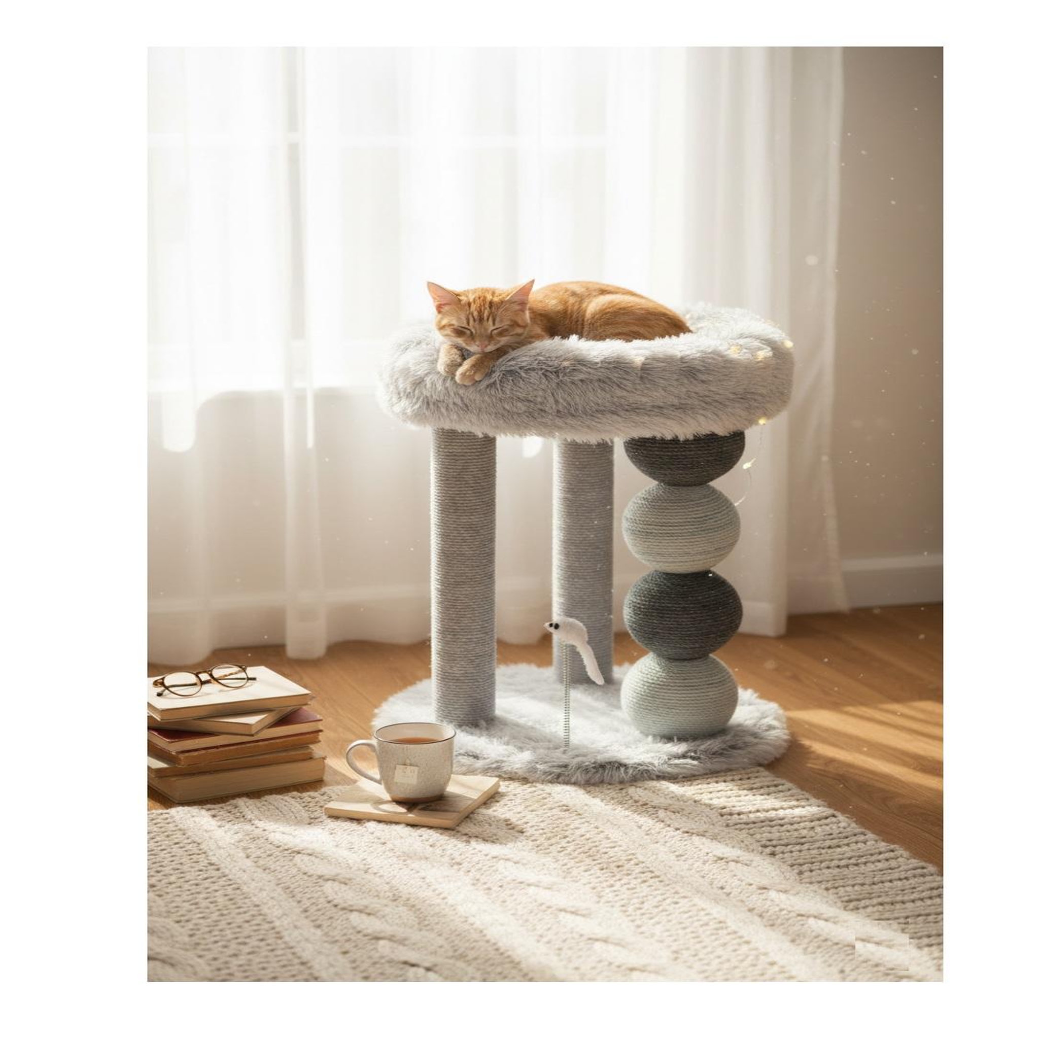 Voir la diapositive 4 : Eden Arbre a griffer pour chat duchesse