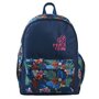 Voir la diapositive 1 : FREEGUN Sac à dos 2 compartiments bleu motifs fleurs 