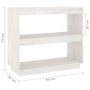 Voir la diapositive 6 : VIDAXL Bibliotheque Blanc 80x35x71 cm Bois de pin massif