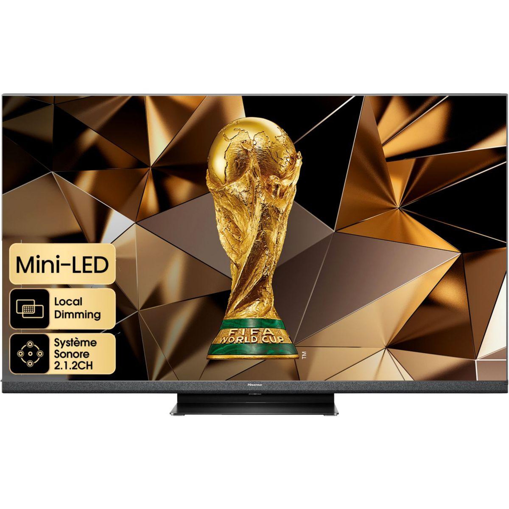 Voir la diapositive 1 : Hisense TV QLED MiniLED 55U8HQ