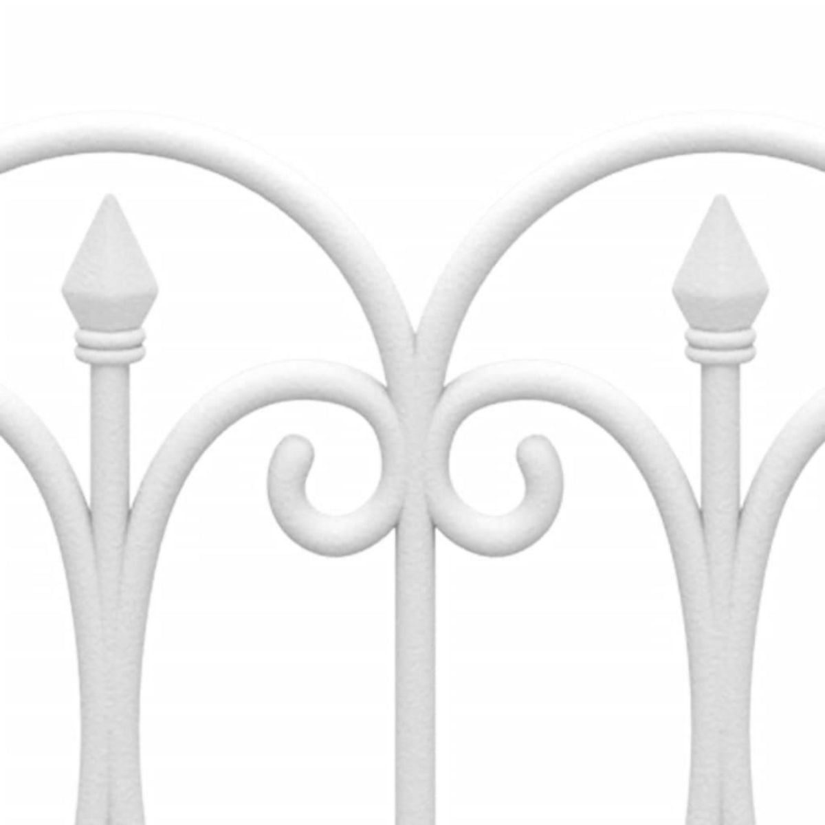 VIDAXL Bordures de pelouse 17 pcs Blanc 10 m PP