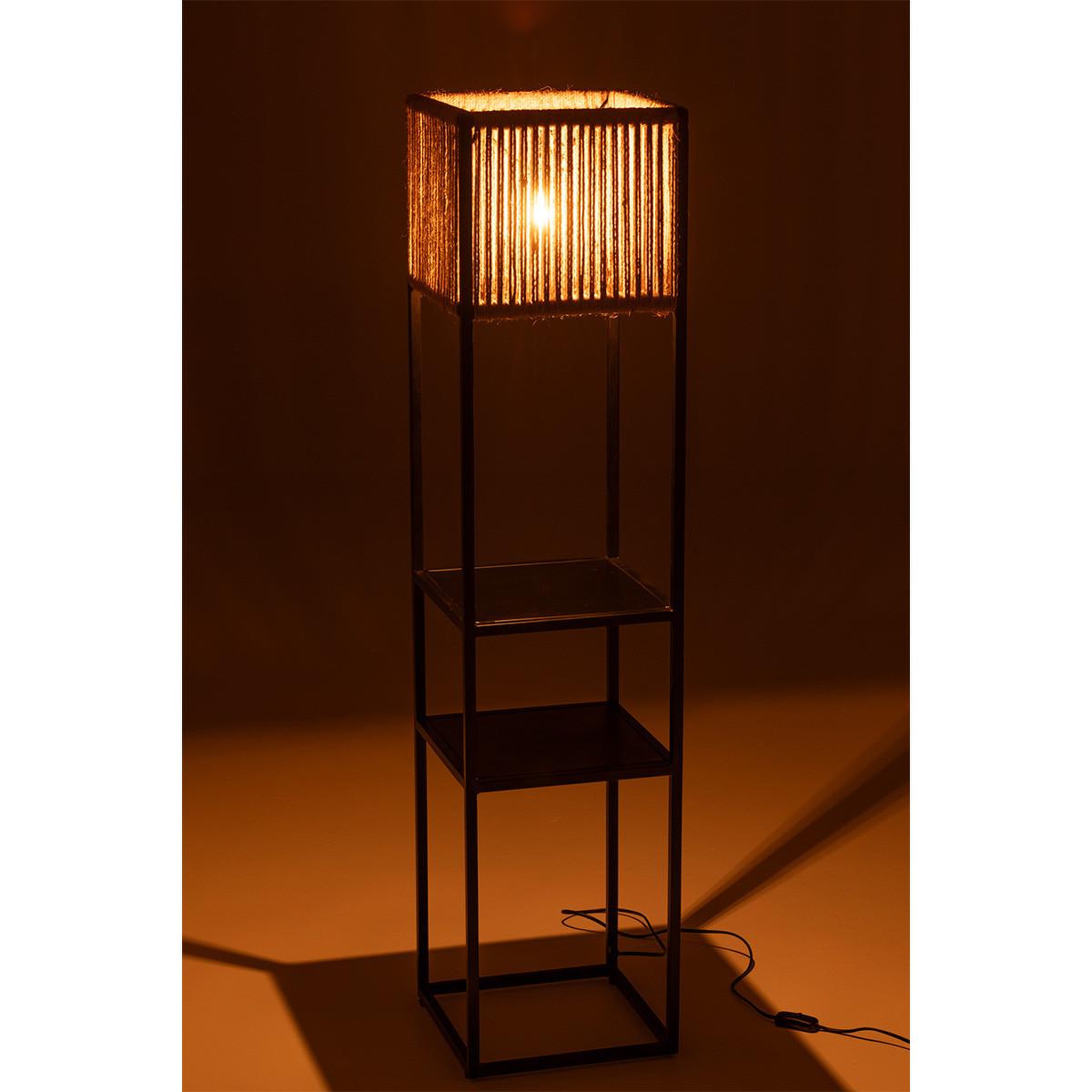 Voir la diapositive 6 : J-LINE Lampadaire en métal  ned  133cm noir