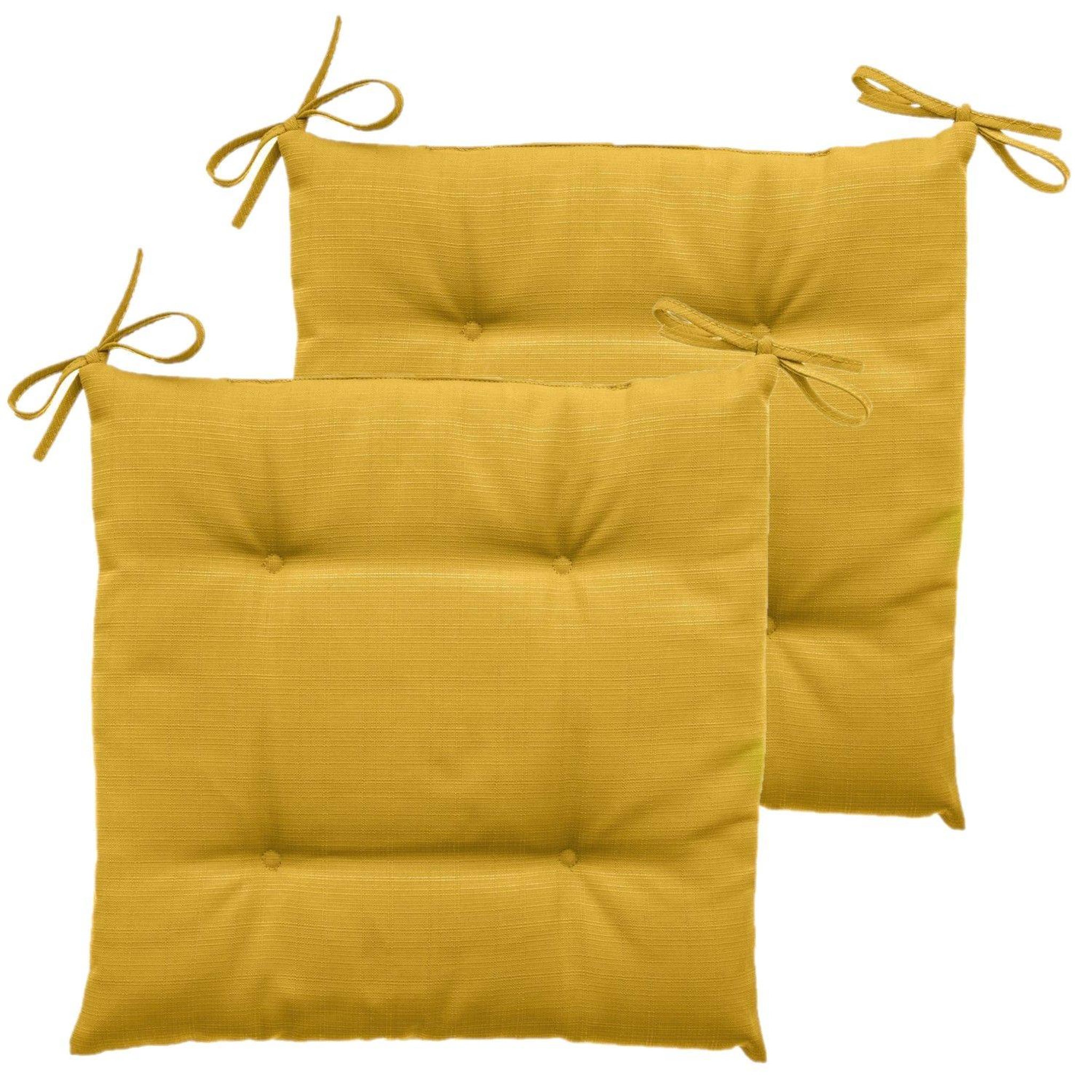 Voir la diapositive 1 : TOILINUX Lot de 2 galettes de chaise d'extérieur KORAI