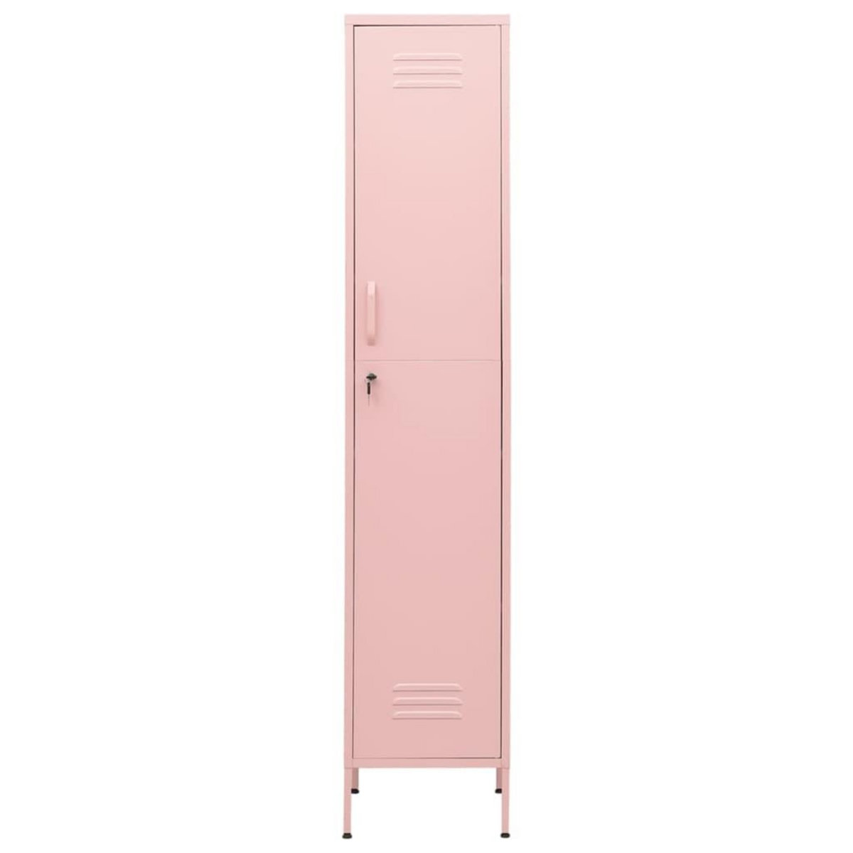 VIDAXL Armoire a casiers Rose 35x46x180 cm Acier