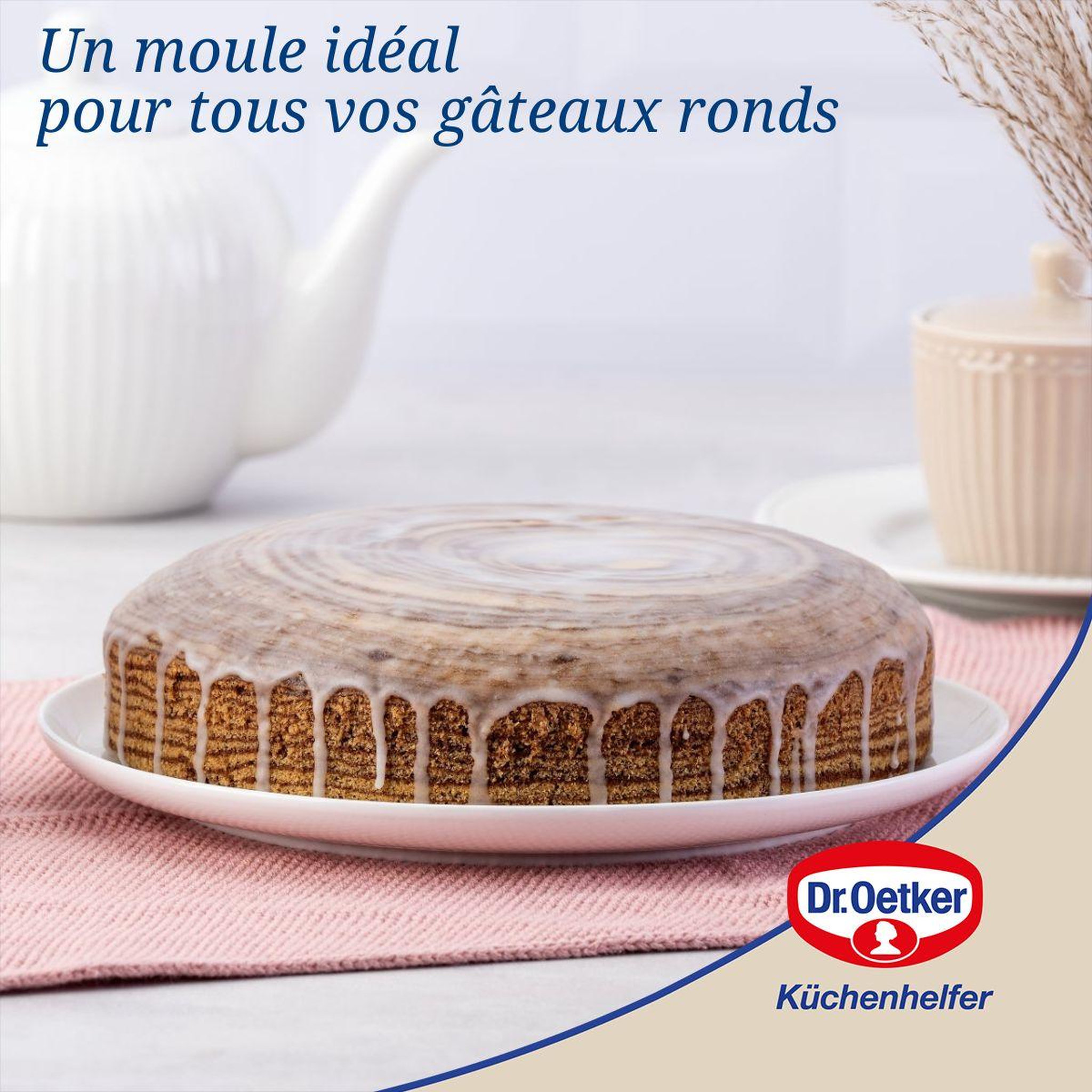 Voir la diapositive 4 : DR.OETKER Ensemble de 2 moules à manqué à charnière 24 cm dr.oetker tradition