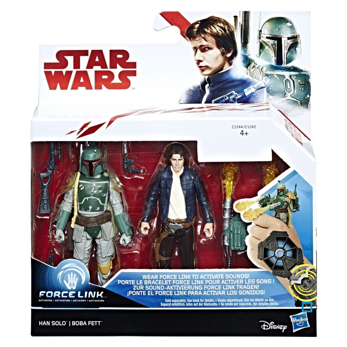 HASBRO Figurine 10 cm Pack de 2 Star Wars - Han Solo / Boba Fett