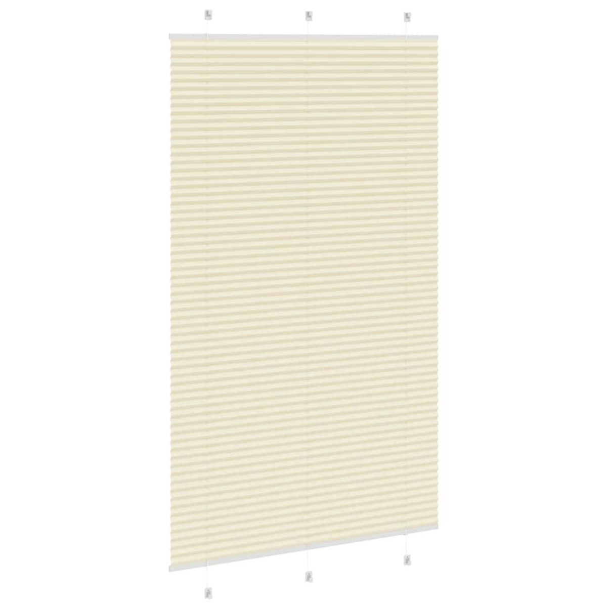 VIDAXL Store plisse creme 115x200cm largeur du tissu 114,4cm polyester
